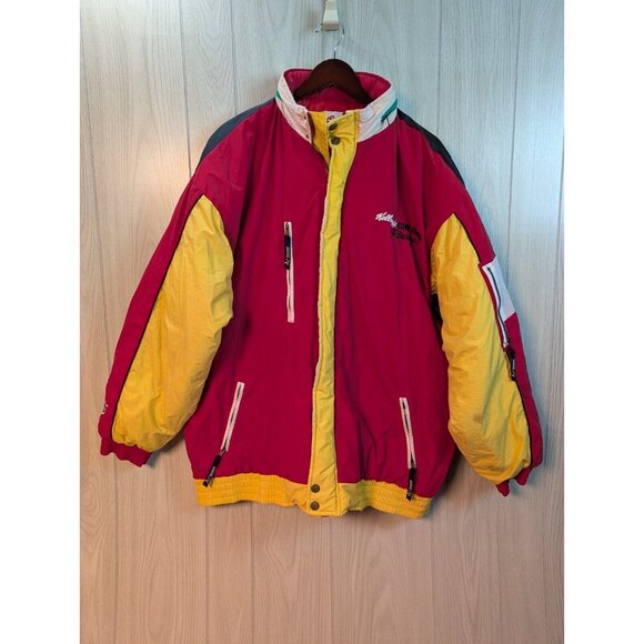 NASCAR Jeff Gordon #24 Puffer Jacket Sz Mens XL Chase Authentics Red Blue Yellow - Picture 1 of 12